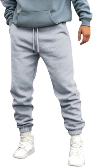 2023 Sweatpants for Men, Men's Cargo Sweatpant Casual Joggers Athletic Pants Loose Stretch Baggy Trousers with Pockets
