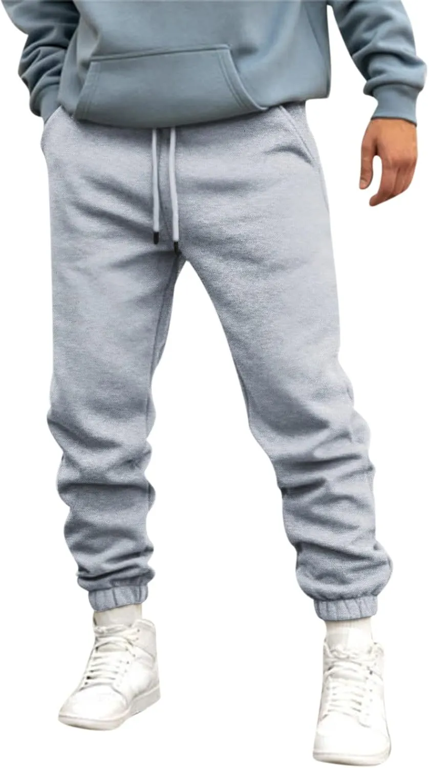 2023 Sweatpants for Men, Men's Cargo Sweatpant Casual Joggers Athletic Pants Loose Stretch Baggy Trousers with Pockets