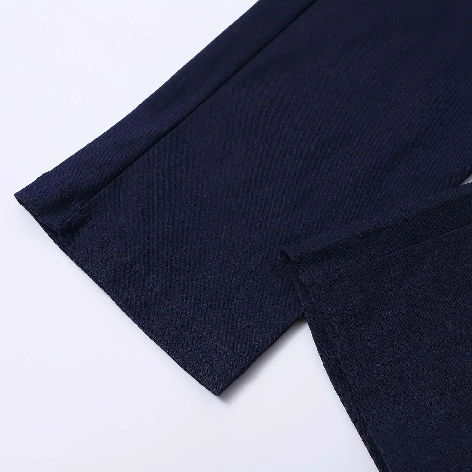 2024 Men's Casual Chinos Pants Slim Fit Skinny Stretch Dress Pants Expandable Waist Casual Suit Pants with Pockets