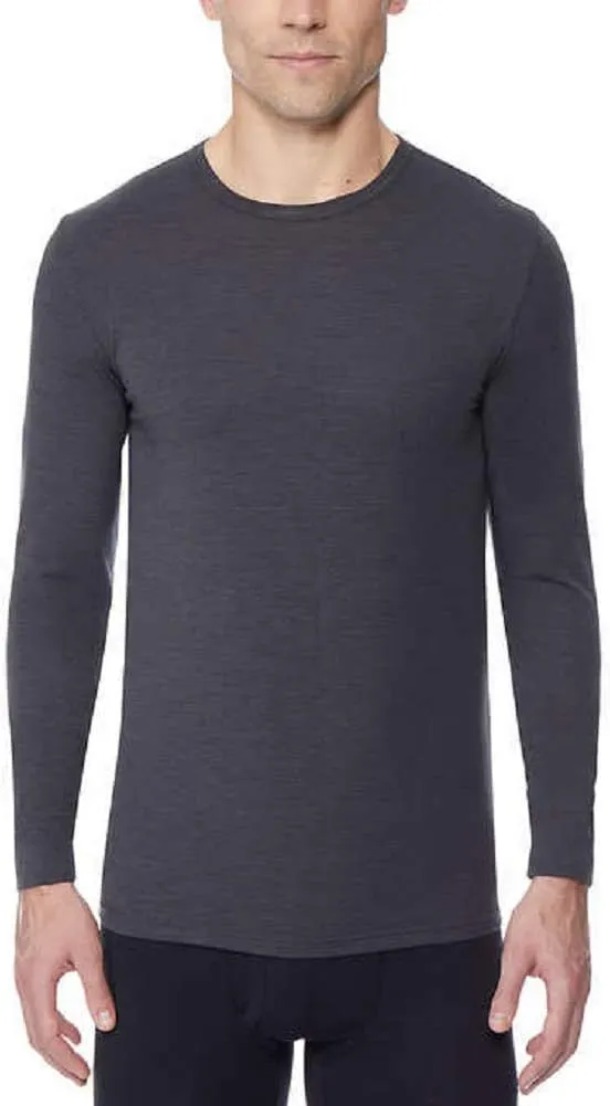 32 DEGREES Weatherproof Mens Long Sleeve Crew Neck