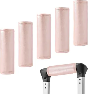 5Pack Luggage Handle Wrap for Suitcase Luggage Identifiers Tag for Suitcases Handle Cover Marker Travel Accessories (05Handle Wrap-Pink)