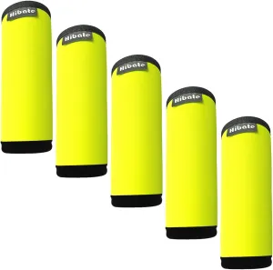 5pcs Neoprene Luggage Handle Wrap for Suitcase Identifier Luggage Makers Covers Wraps Travel Accessories - Fluorescent Yellow