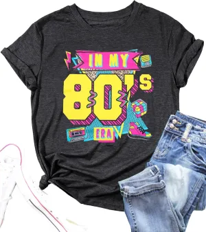 80s Shirt for Women: I Love The 80's Shirt Vintage 80s Shirts Casual Retro 80s Outfits Fashion 80s Nostalgia Tees Tops