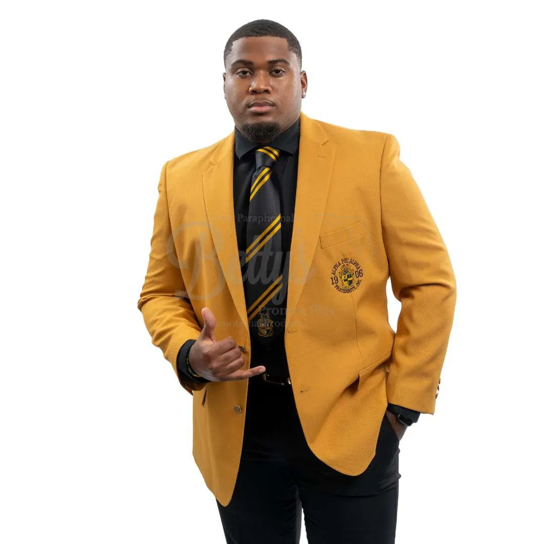 Alpha Phi Alpha ΑΦΑ Embroidered Shield Crest Blazer Sport Coat