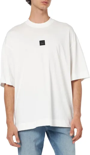 Armani Exchange Men's Small A|x Logo Patch Oversized Fit Heavy Cotton Jersey Tee