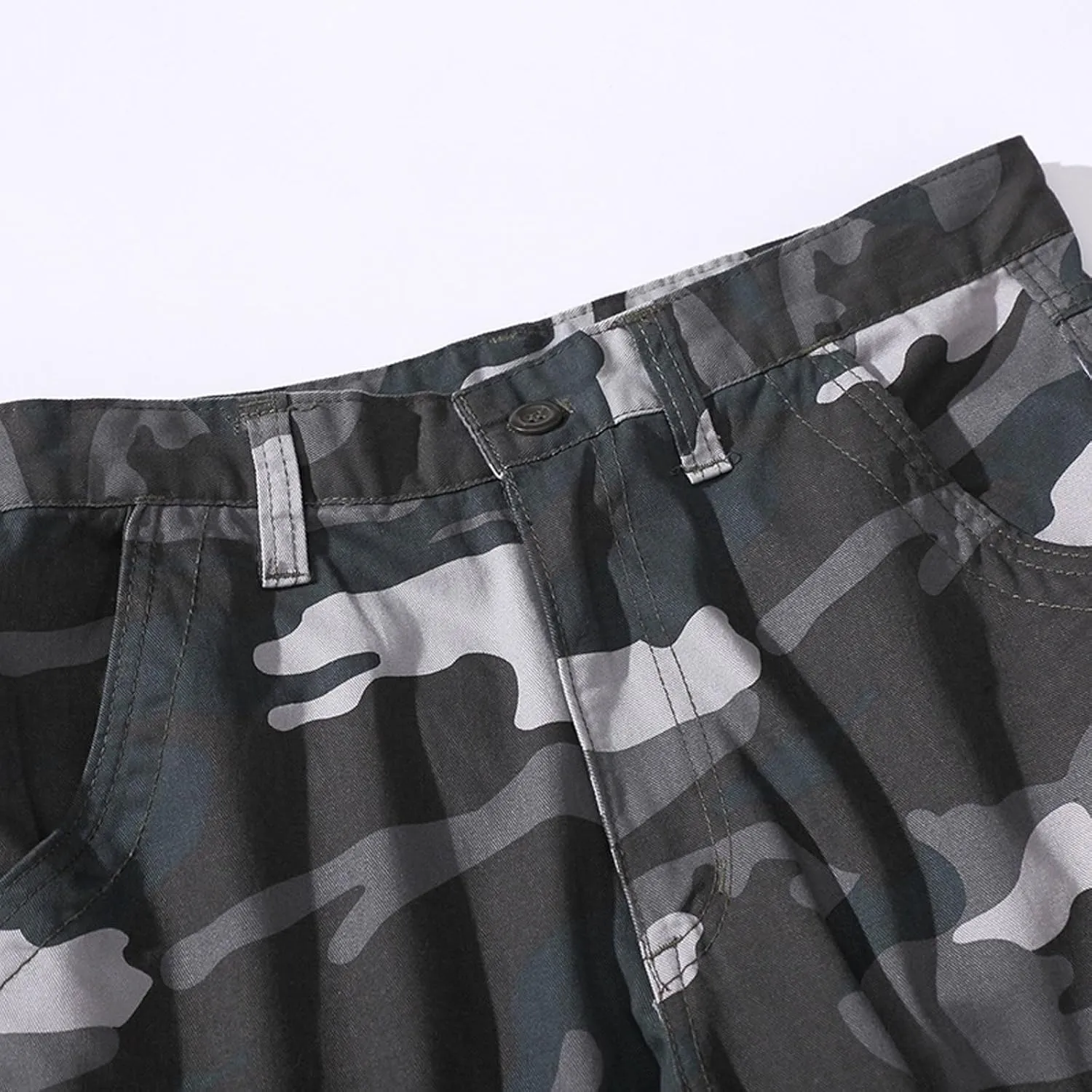 Baggy Cargo Pants with Pockets for Men Casual Joggers Outdoor Loose Trousers Y2K Streetwear Jeans Pant