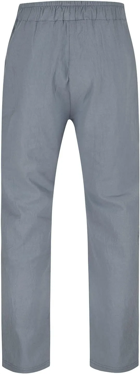 Baggy Linen Boho Yoga Casual Drop Crotch Trouser Elastic Waist Beach Pants Men Cotton Baggy Hippie Yoga Harem Pants