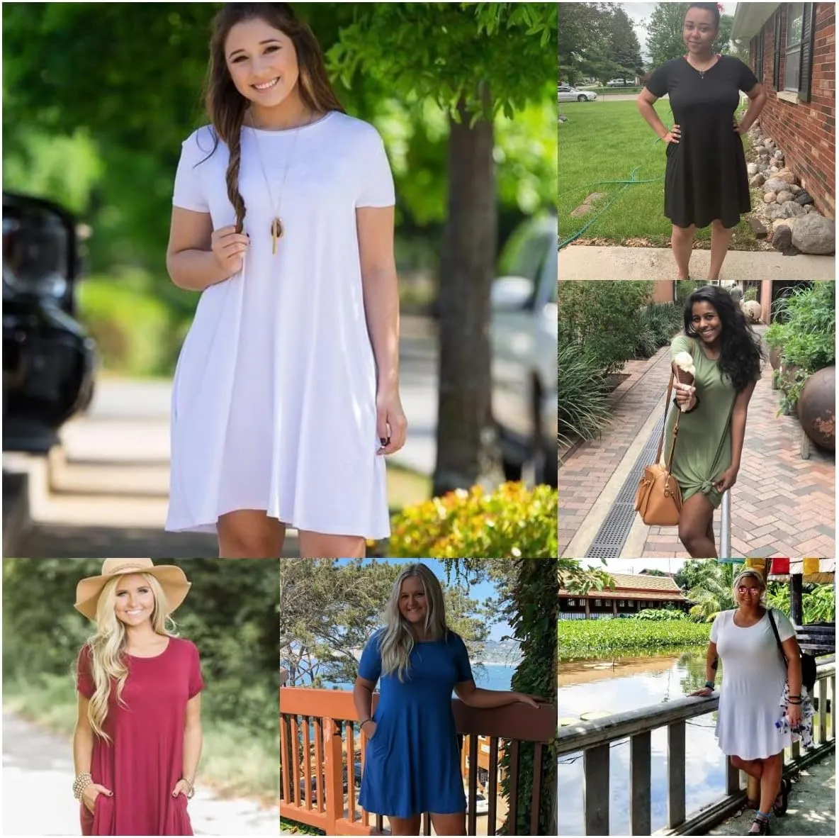 BELAROI Womens Plus Size Casual Dresses Summer Tshirt Dress Swing Short Sleeve Vacation Beach Coverup