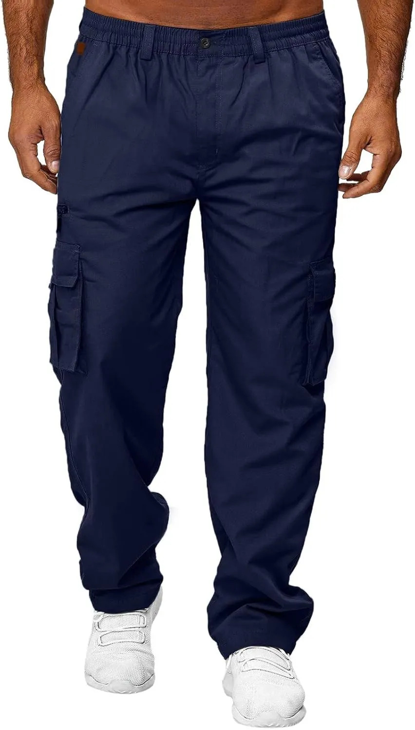 Big and Tall Sweatpants for Men Jogger Sweatpant with Pockets Fleece Jogging Bottoms Men Water Resistant Loose Fit