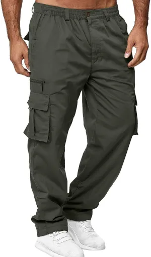 Big and Tall Sweatpants for Men Pant Men Pants Hiking Athletic Mens Cargo Pants Outdoor Hiking Trouser Multi Pockets