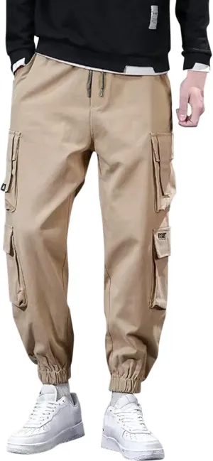 Big and Tall Sweatpants for Men Sweatpants Fleece Lined with Elastic Waistband Fleeced Cargo Pants Cargo Pants for