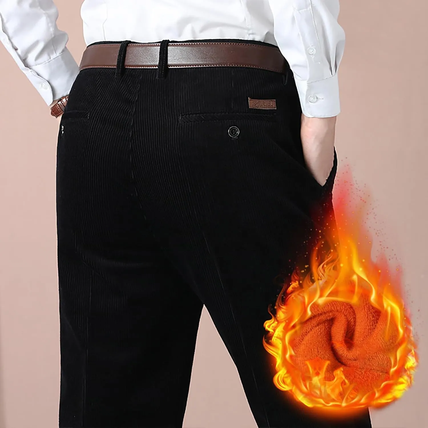 Business Casual Pants for Men Slim Fit Dress Pants Classic Straight Fit Lightweight Regular Fit Work Pants for Men