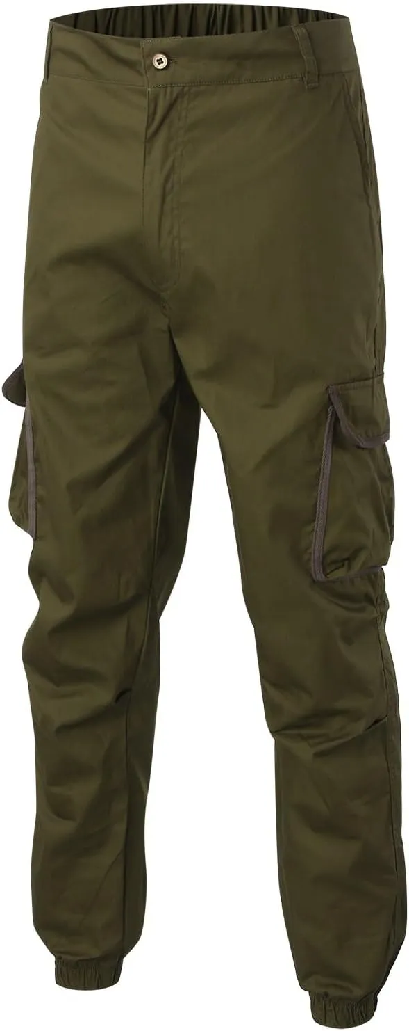 Cargo Pants for Men Casual Outdoor Hiking Pants Slim-Fit Heavy Duty Stretch Mens Work Pants
