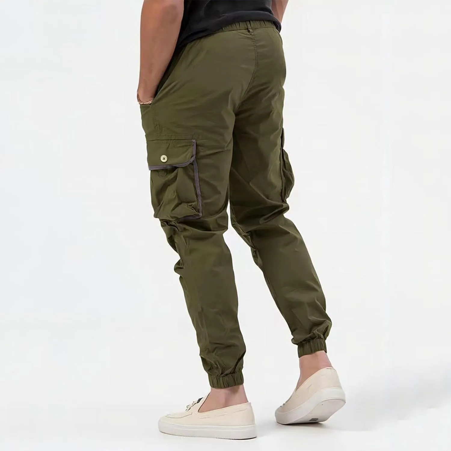 Cargo Pants for Men Casual Outdoor Hiking Pants Slim-Fit Heavy Duty Stretch Mens Work Pants