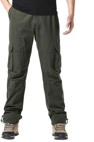 Cargo Pants for Men Relaxed Fit Men's Slim Joggers Gym Workout Pants Sport Training Tapered Sweatpants with Pockets