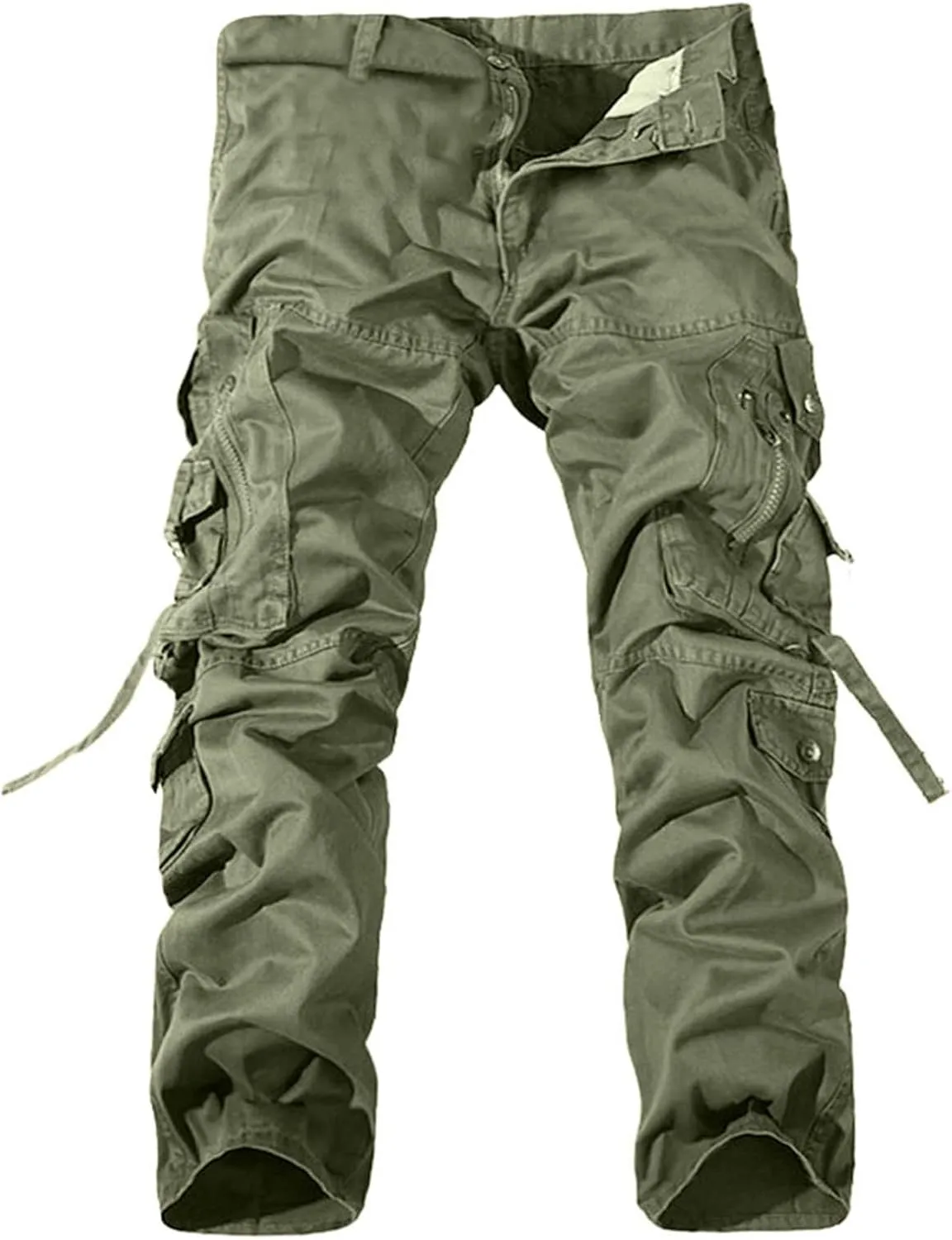 Cargo Pants for Men Relaxed Fit Men's Sweatpants Casual Lounge Cotton Yoga Pants Loose Open Bottom Straight Leg Male