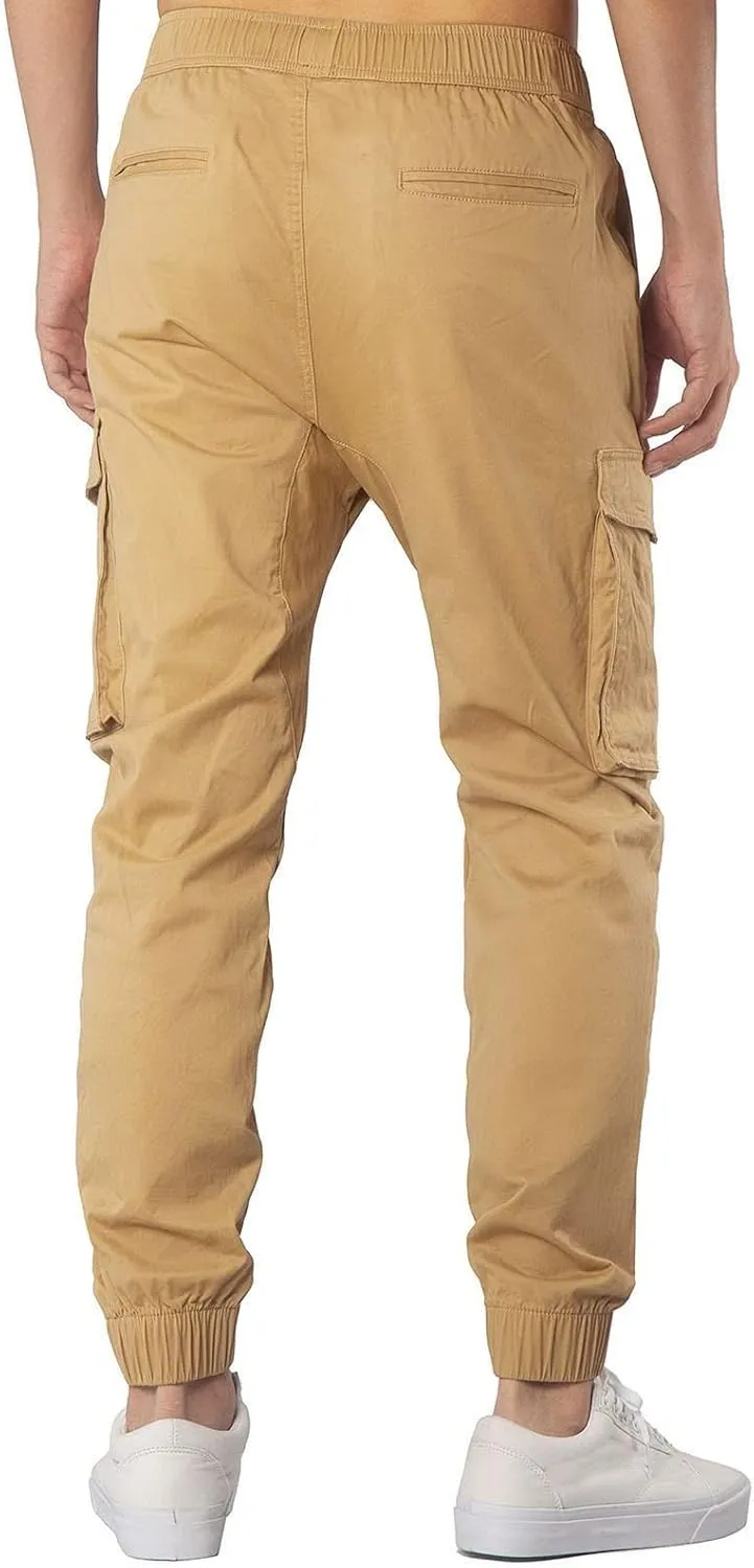 Cargo Sweatpants for Men Big and Tall Safety Cargo Multi-Pocket Hiking Outdoor Recreation Pants Trousers Men's Cargo