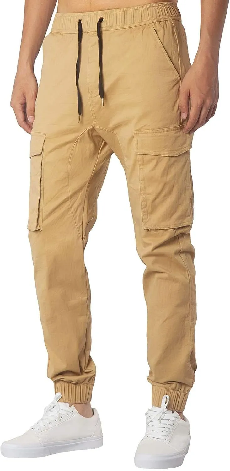 Cargo Sweatpants for Men Big and Tall Safety Cargo Multi-Pocket Hiking Outdoor Recreation Pants Trousers Men's Cargo
