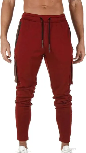 Cargo Sweatpants for Men Mens Lounge Pants Elastic Waist Jogger Sports Pants Drawstring Sports Trousers Men's Casual