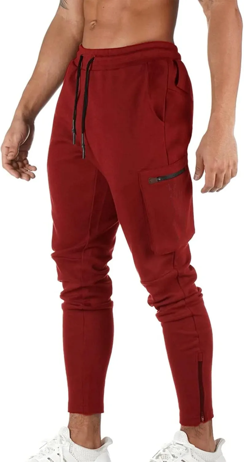 Cargo Sweatpants for Men Mens Lounge Pants Elastic Waist Jogger Sports Pants Drawstring Sports Trousers Men's Casual