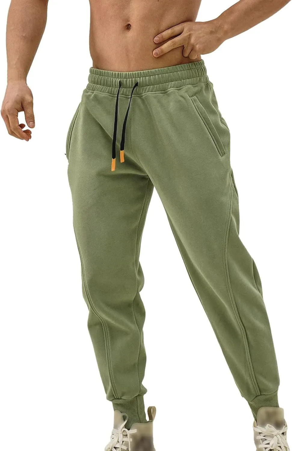 Cargo Sweatpants for Men Mens Lounge Pants Fleece Active Gym Workout Sweat Pants Men's Sweatpants with Pockets Solid
