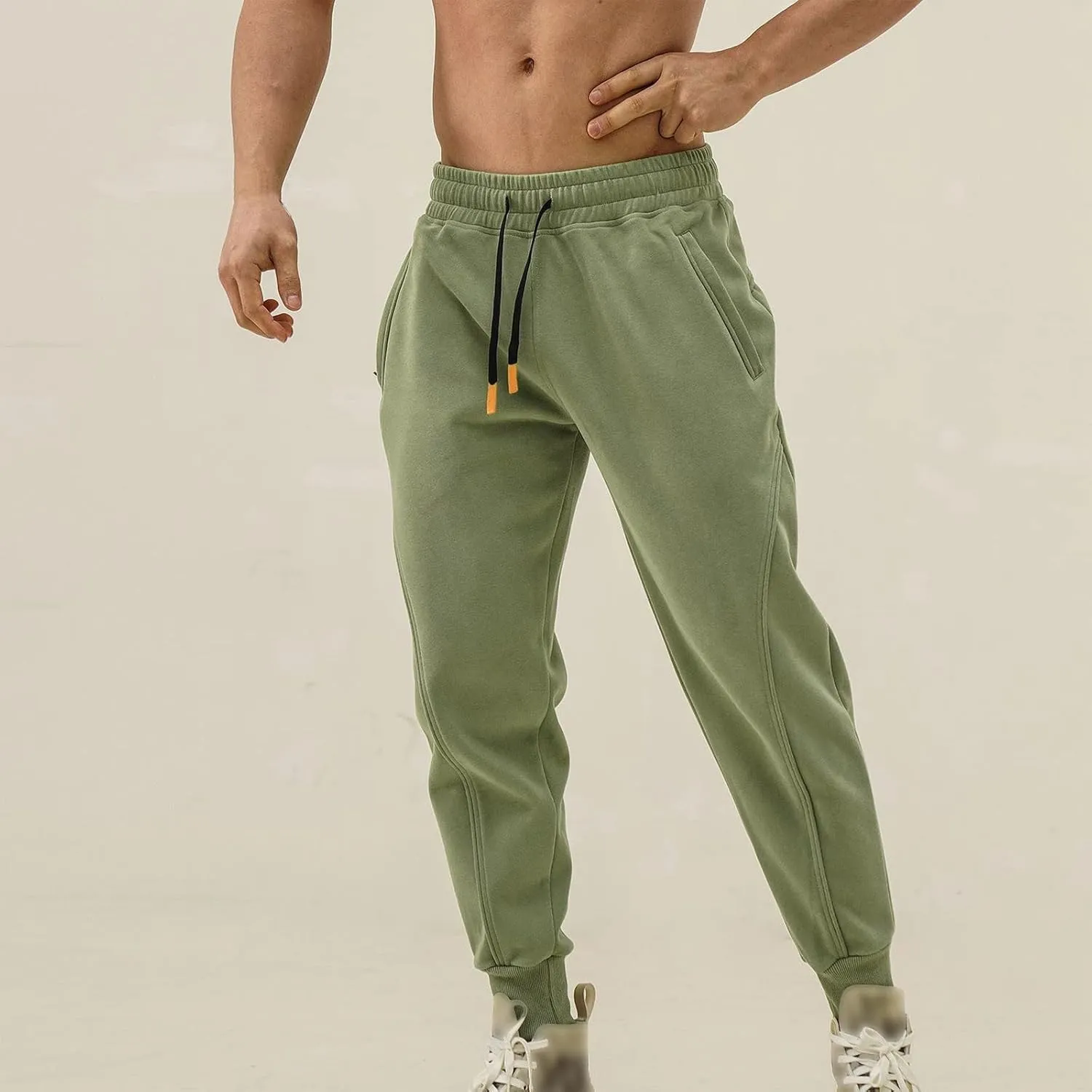 Cargo Sweatpants for Men Mens Lounge Pants Fleece Active Gym Workout Sweat Pants Men's Sweatpants with Pockets Solid