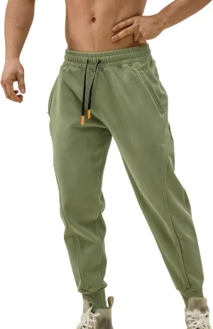 Cargo Sweatpants for Men Mens Lounge Pants Fleece Active Gym Workout Sweat Pants Men's Sweatpants with Pockets Solid