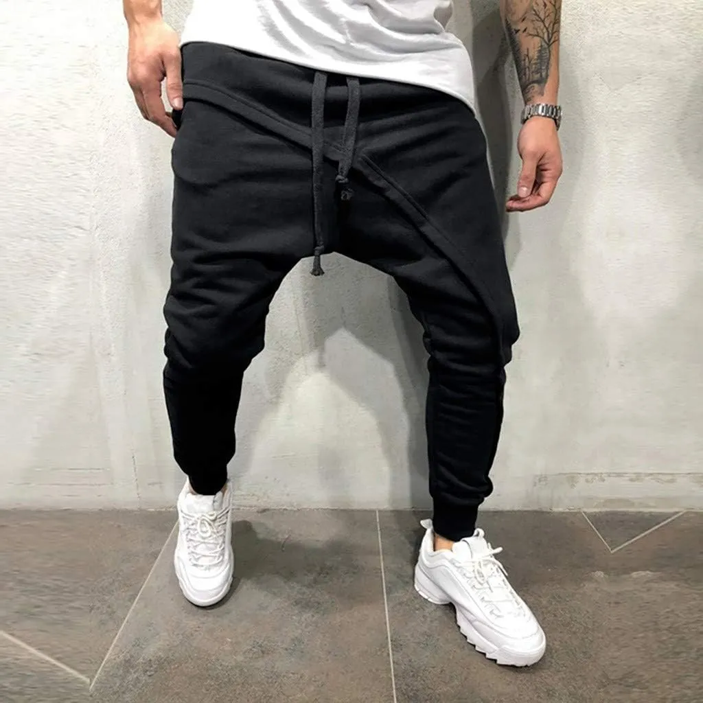 Cargo Sweatpants for Men Mens Lounge Pants Pants Mens Outdoors Jogger Pants Casual Athletic Drawstring Trousers Slim