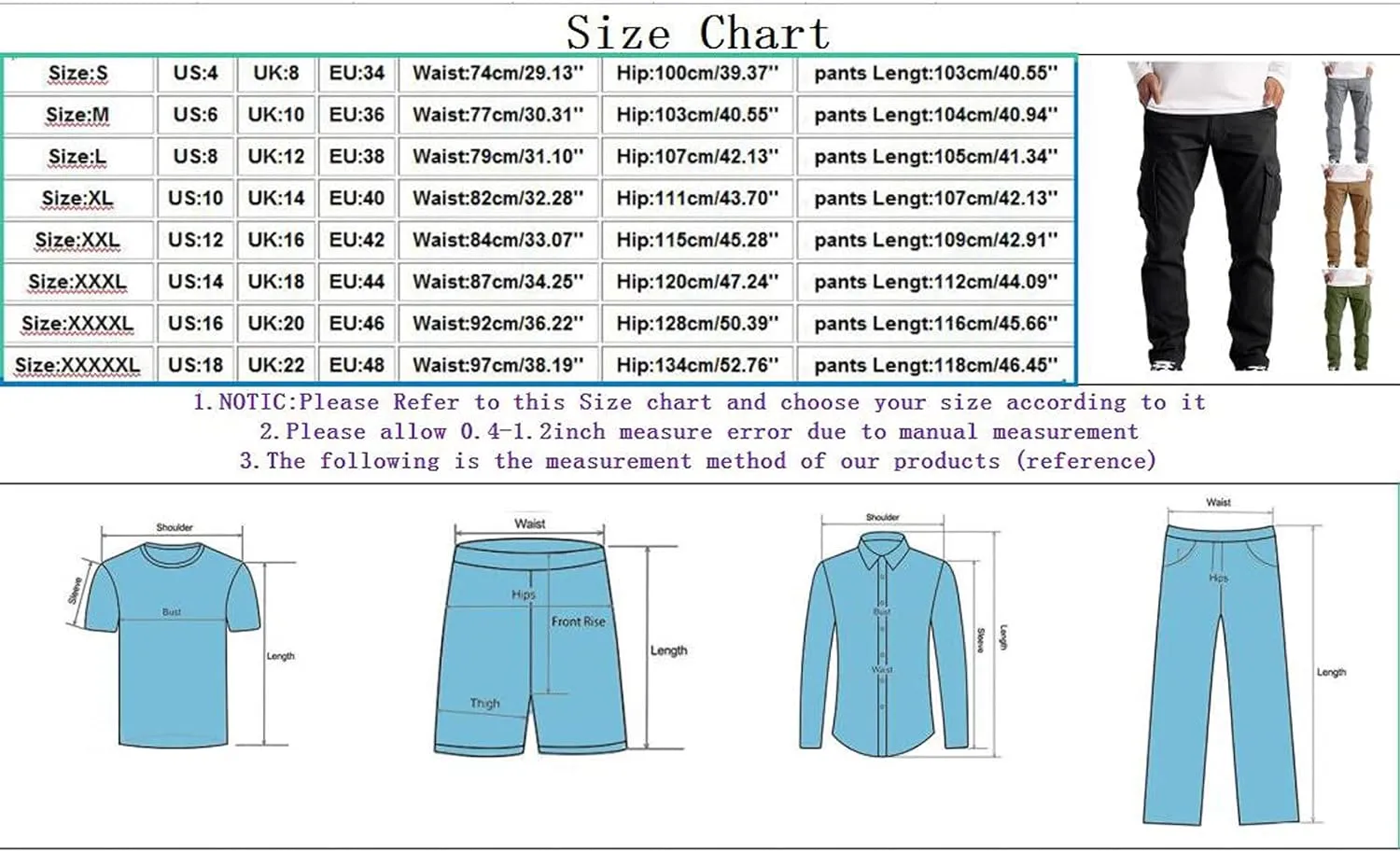 Cargo Sweatpants for Men Mens Lounge Pants Pants Tapered Athletic Sweatpants for Jogging Running Exercise Gym Workout