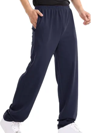 Cargo Sweatpants for Men Mens Lounge Pants Solid Casual Outdoor Long Pants Men's Elastic Waist Drawstring Long Pants