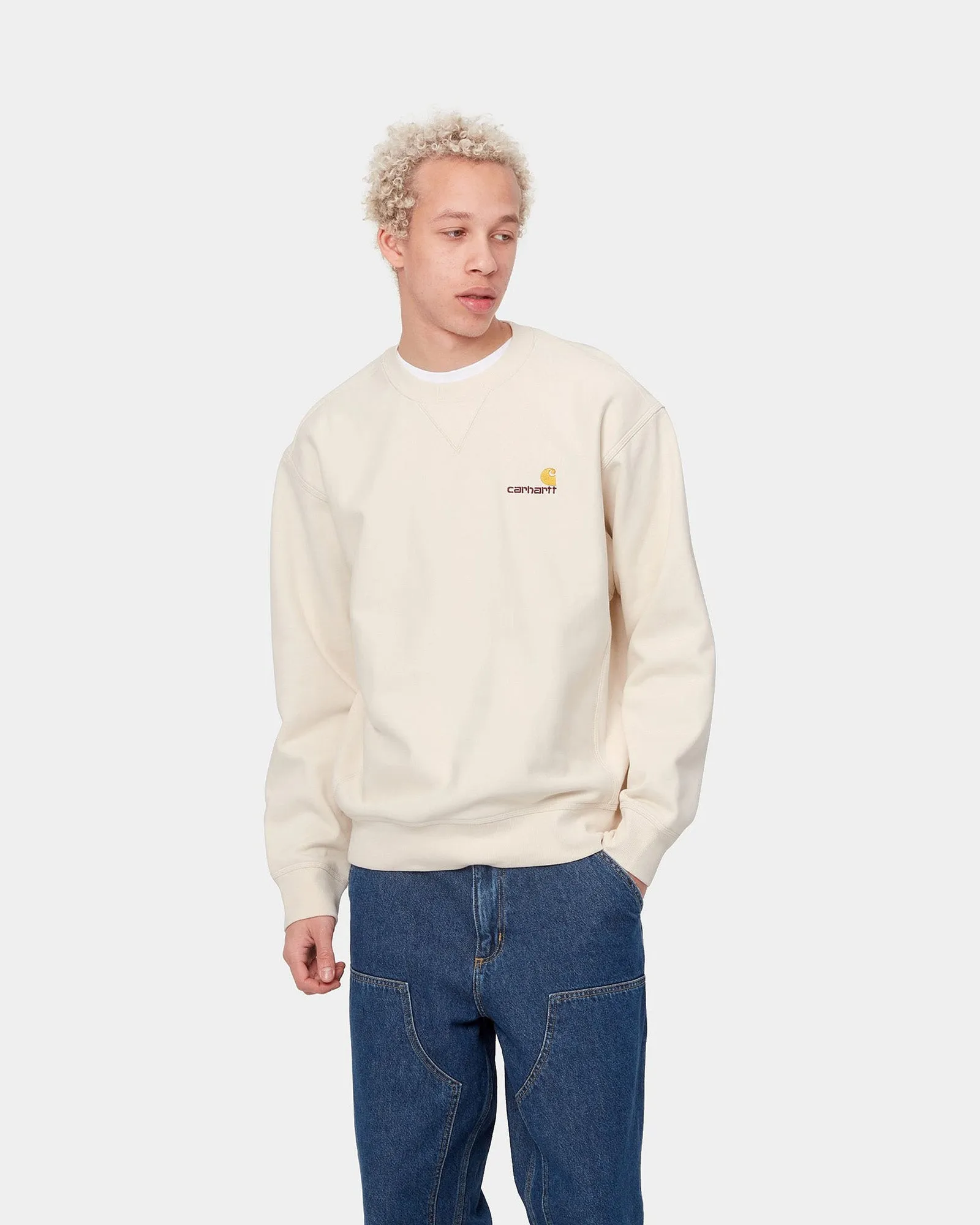 Carhartt WIP American Script Sweat - Natural