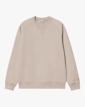 Carhartt WIP Chase Sweat - Dusky Beige / Gold