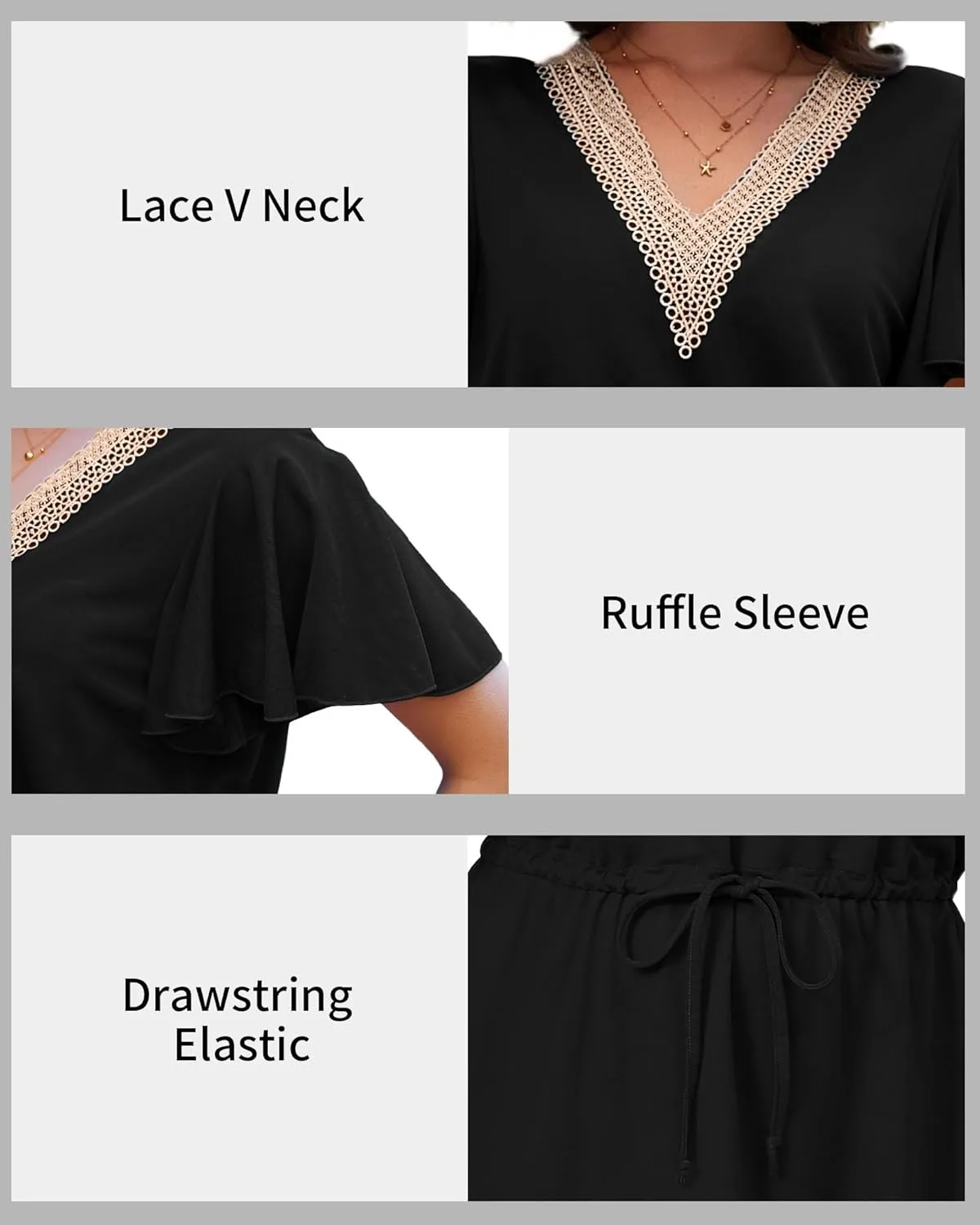 Charmo Women Swimsuit Coverup Ruffle Bathing Suit Cover Ups Drawstring Casual Summer Swimwear Sun Dress