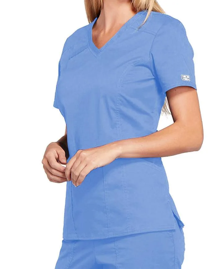 Cherokee Workwear Core Stretch Women's V-Neck Top