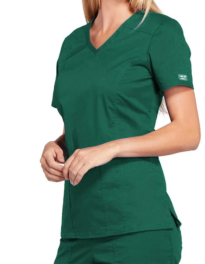 Cherokee Workwear Core Stretch Women's V-Neck Top