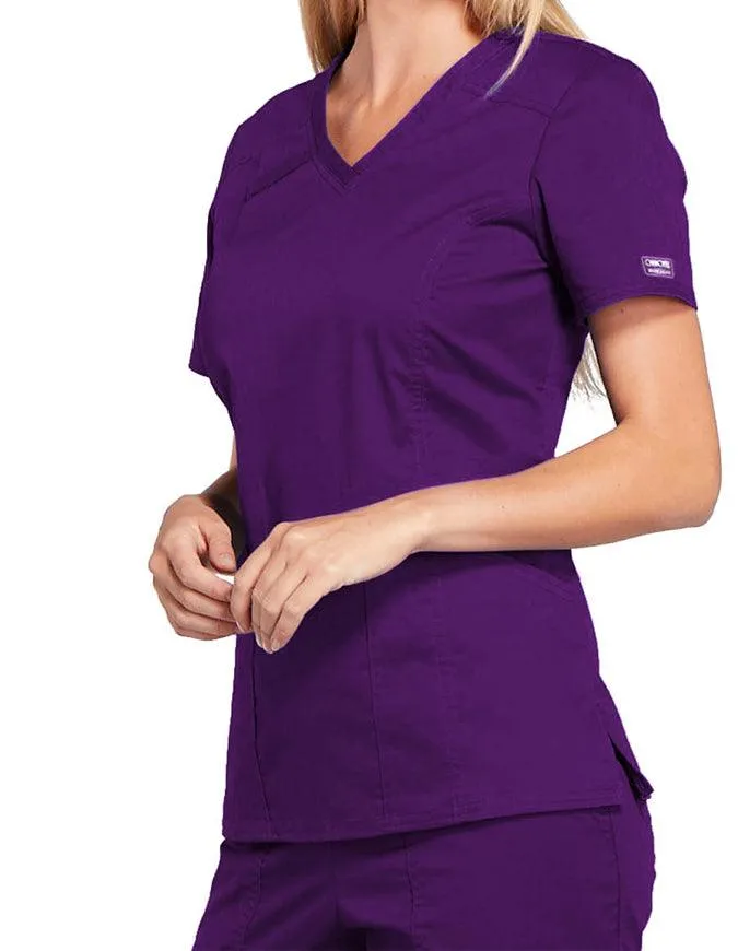 Cherokee Workwear Core Stretch Women's V-Neck Top