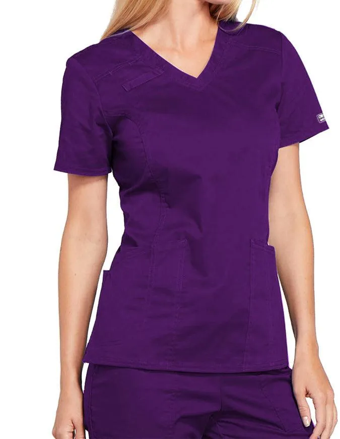 Cherokee Workwear Core Stretch Women's V-Neck Top
