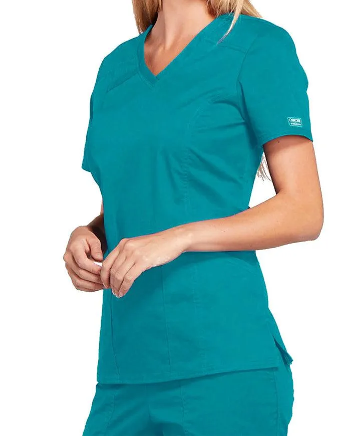 Cherokee Workwear Core Stretch Women's V-Neck Top