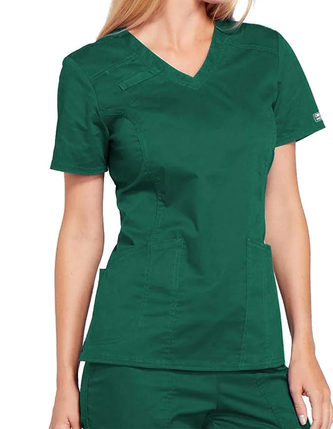 Cherokee Workwear Core Stretch Women's V-Neck Top