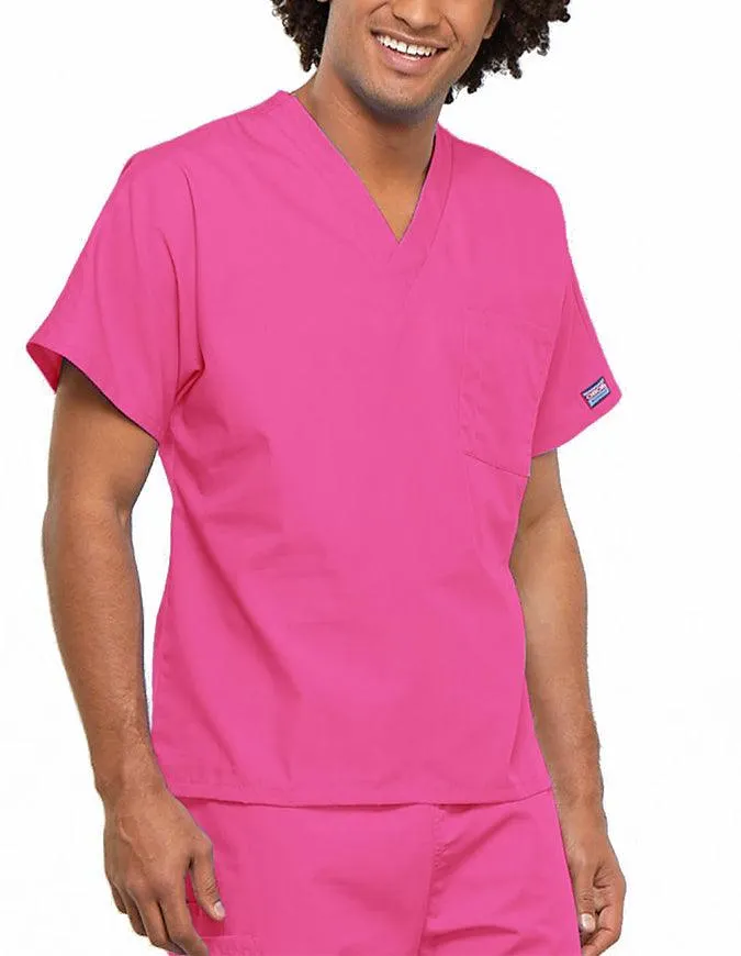 Cherokee Workwear Unisex V-Neck Solid Scrub Top