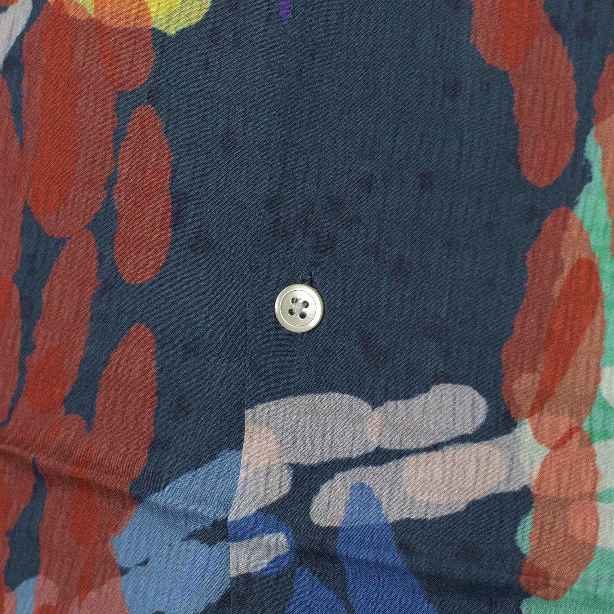 Coral Reef camp collar shirt in printed viscose
