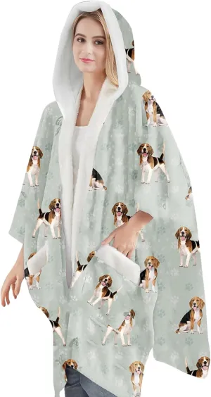 Cozy Sherpa Snugg Wrap for Women - Soft Fleece Blanket Hoodie - 32 Dog and Cat Breeds - Warm Lightweight Gift for Pet Lovers