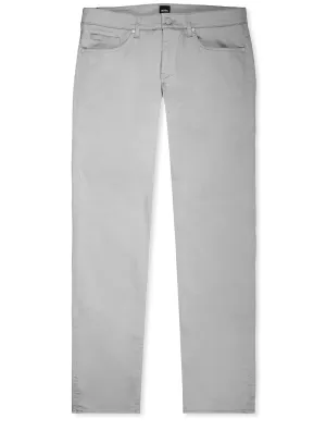 Delaware 3 Slim-Fit Jeans in Comfort Stretch Denim Silver