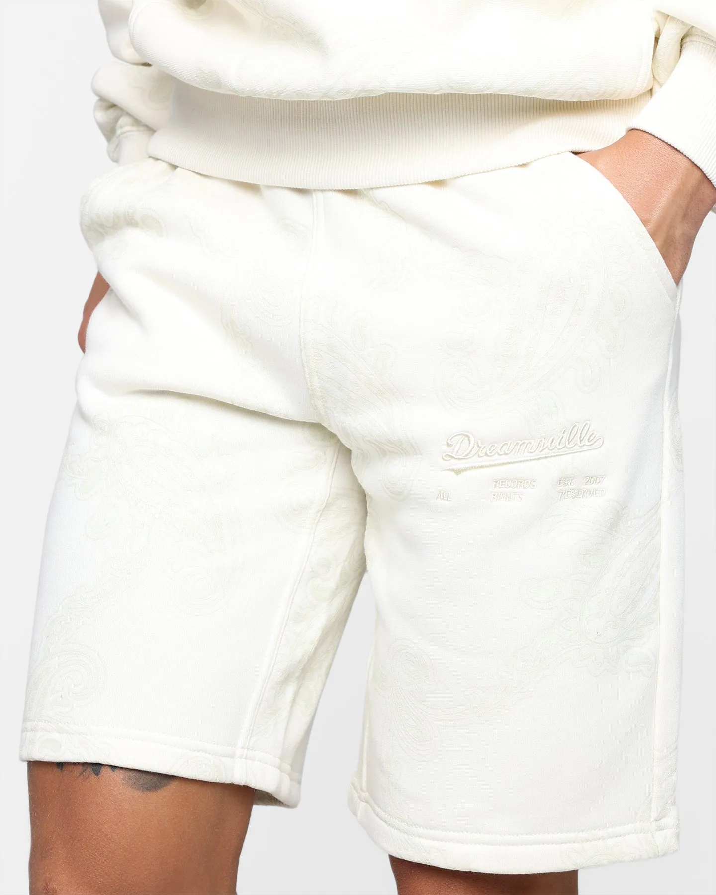 Dreamville Records Sweatshorts Cream