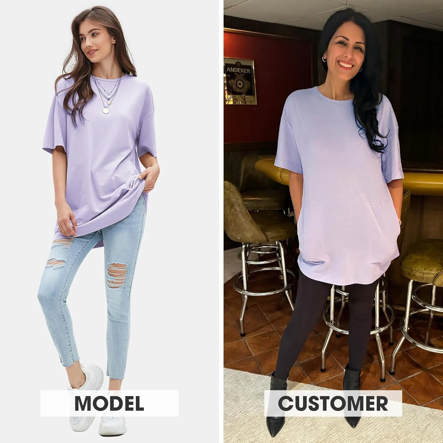 EXLURA Women's Summer Short Sleeve T Shirt Dress Casual Crewneck Resort Wear Tops Sundress Vacation Cruise Beach Outfits 2025