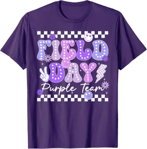 Field Day Purple Team Color Field Trip Team Game Competition T-Shirt