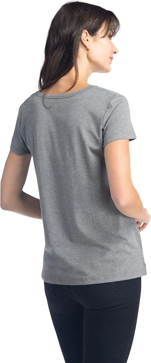Fishers Finery Women's Ecofabric Short Sleeve Scoop Neck Tee; Relaxed Fit