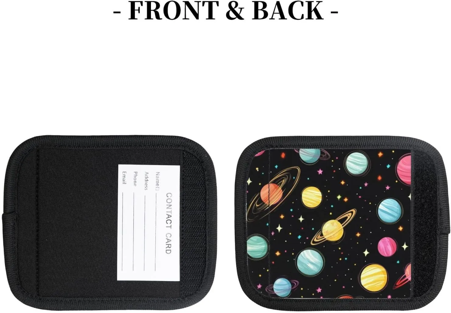 Frank Style Planets Comets Luggage Handles Wrap Grips For Suitcases Luggage Travel Accessories For Airplane 2pcs