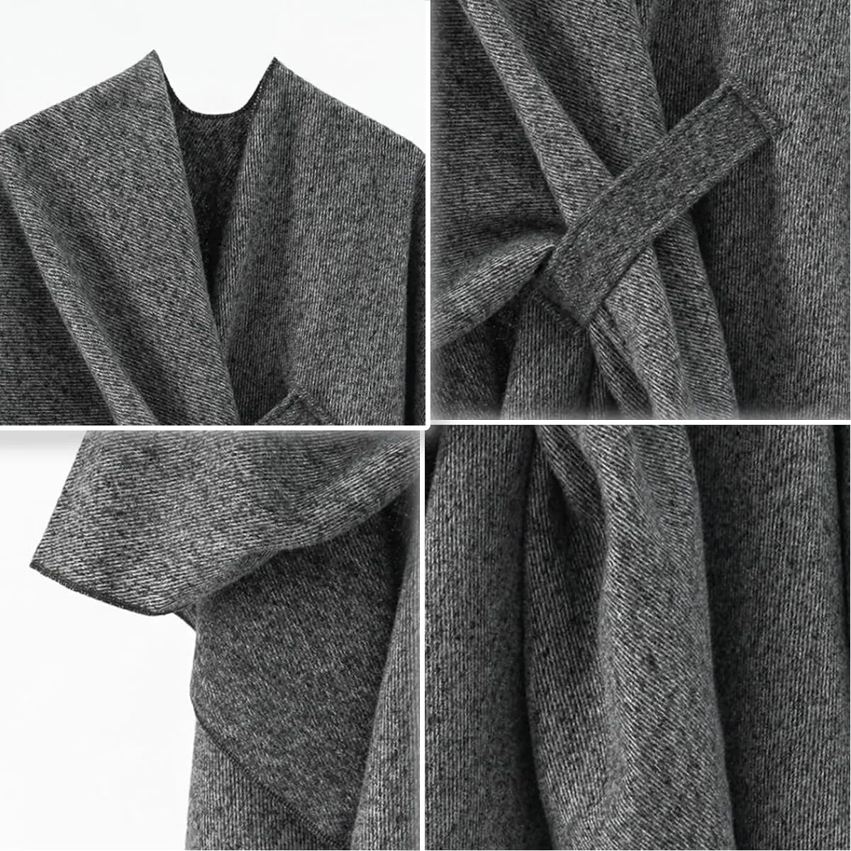 Front Wrap Cardigan Shawl Capes Cross Front Ponchos Stylish Cloak Shawl Fall Winter Wrap,Women Casual Solid Oversized Ponchos