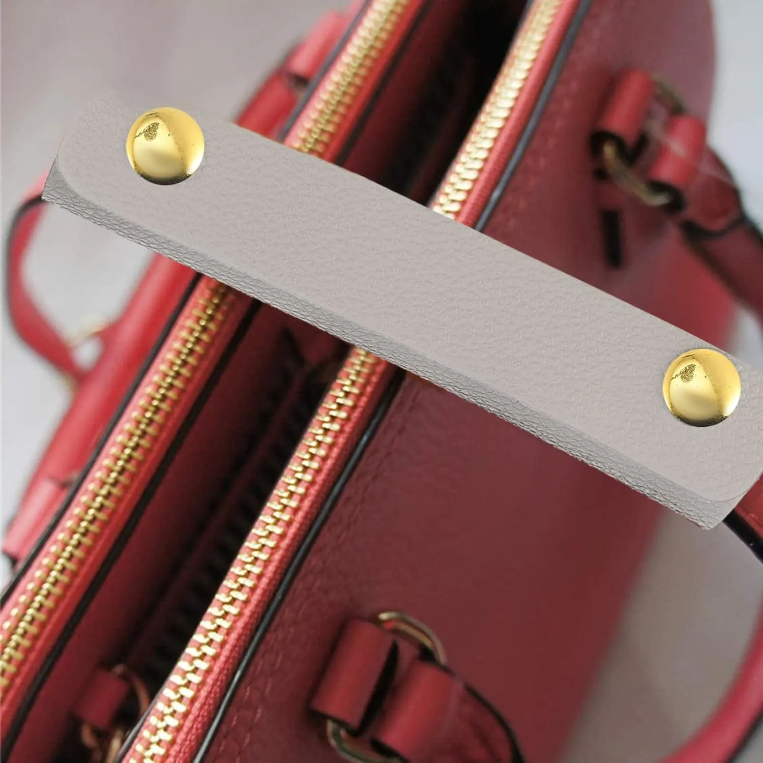 Gadpiparty Handbag Handle Leather Leather handle wrap leather bag handle cover Leather Luggage Handle Covers Wrap Covers: PU